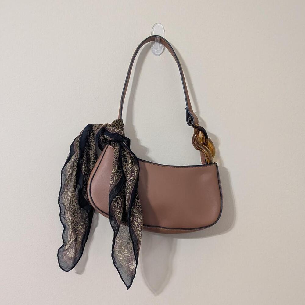 Whimsygoth Sheer Cheetah Print Micro Square Scarf/ Handbag Accessory